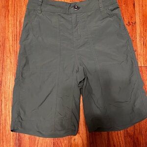 Patagonia Olive Green Flat Front Shorts